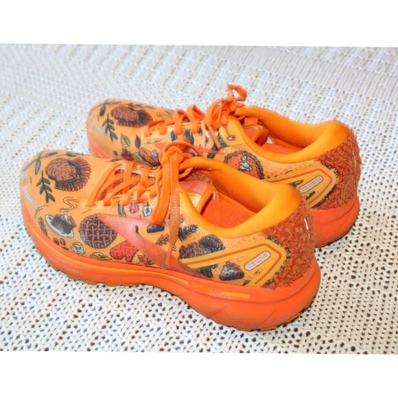 Brooks Ghost 14 Turkey Trot Happy Running Shoes Size 8 Medium B Limited Edition - Picture 4 of 8